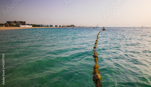 One of the beaches in Dubai