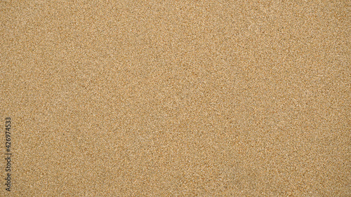 Sand smooth on the beach, In summer, Texture background, Top view
