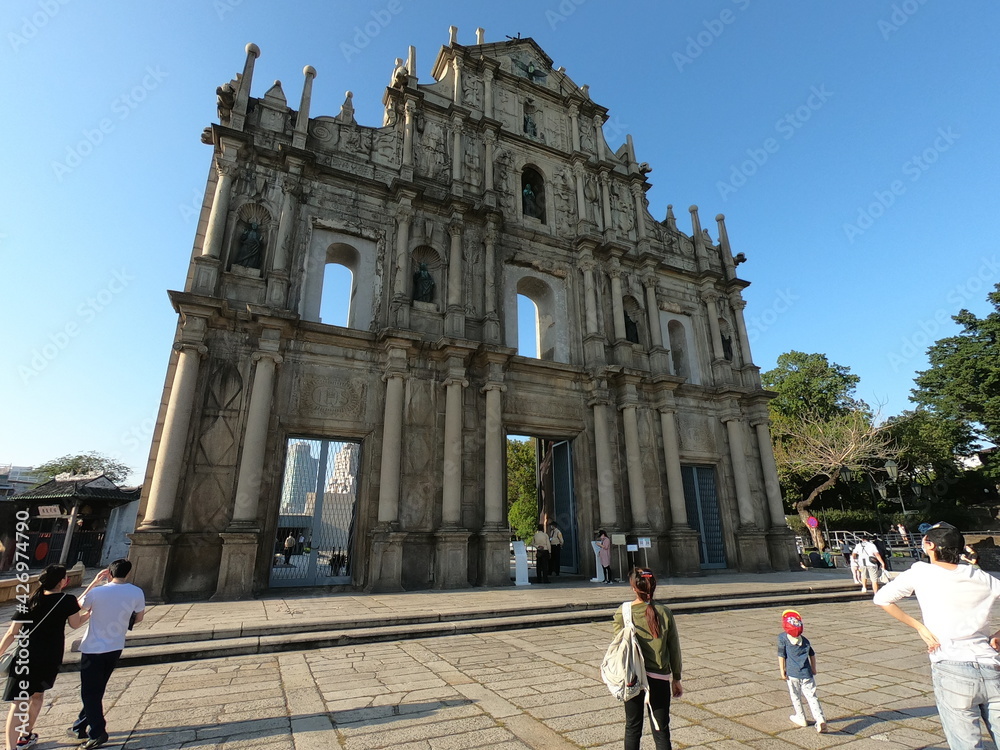 Obraz premium The ruins of St. Paul. Macau
