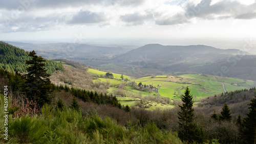 Landscape in green Beaujolais