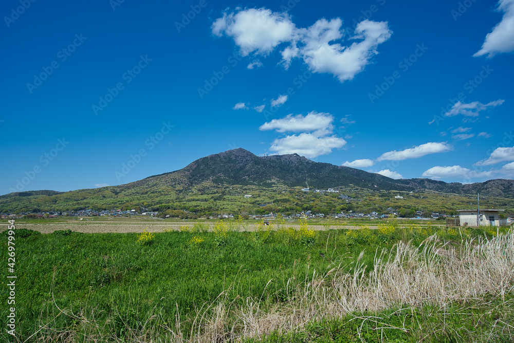 Fototapeta premium 春の風がする茨城県筑波山