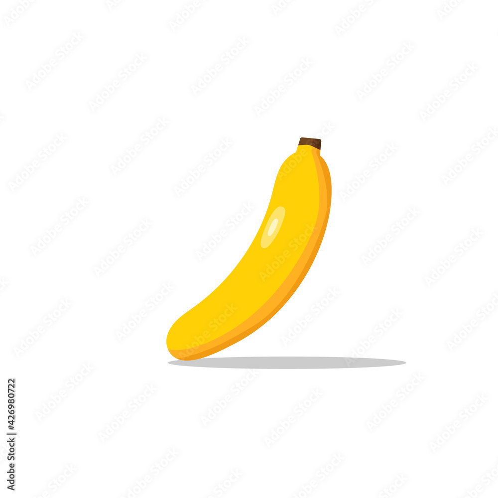 cartoon banana fruit flat design. vector illustration cartoon banana fruit flat design. vector illustration