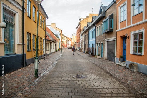 Fototapeta Naklejka Na Ścianę i Meble -  Malmö Sweden street view in Skåne, Sweden