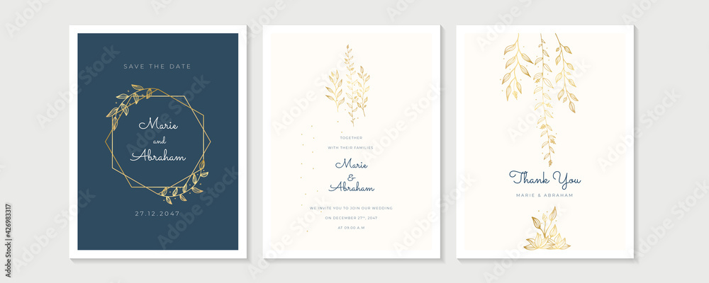 Elegant minimal line art watercolor wedding invitation card with greenery leaves. Minimalist wedding invitation card template design, floral black line art ink drawing with square frame on light grey Elegant minimal line art watercolor wedding invitation card with greenery leaves. Minimalist wedding invitation card template design, floral black line art ink drawing with square frame on light grey