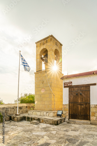 December 2020. Kellia, Larnaca District, Cyprus. Ayios Antonios Church in Kelli Cyprus photo