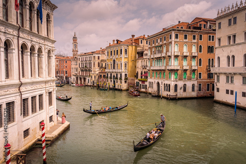 Gondolas on Canal Grande, Venice, Italy. © Øyvind