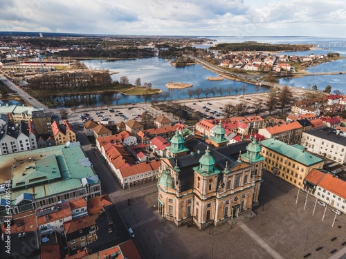Kalmar Cathedral as seen in Sm  land  Sweden