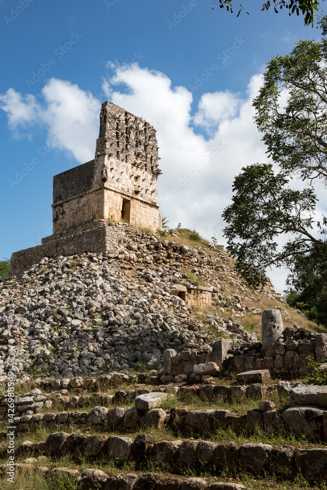 El mirador, ruins of ancient maya space observatory at Labna, Yucatan, Mexico