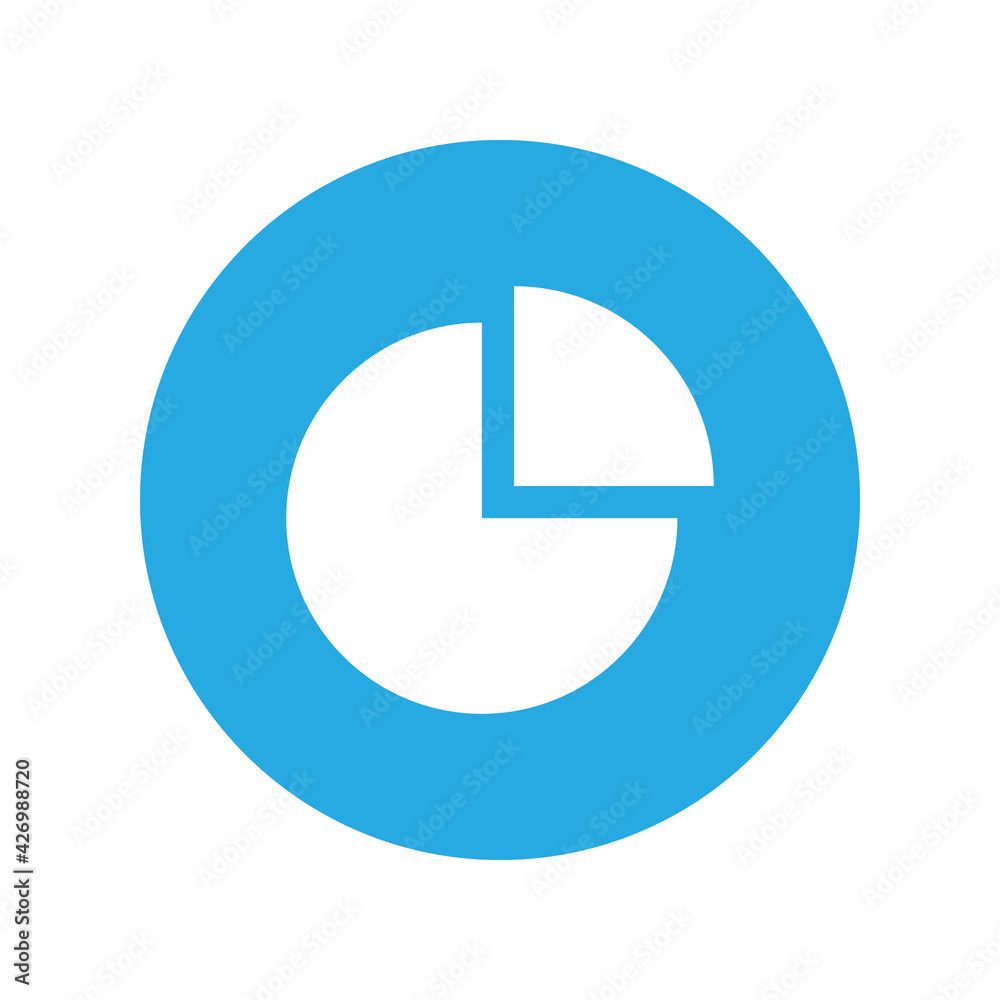 Pie graph icon vector graphic illustration Pie graph icon vector graphic illustration