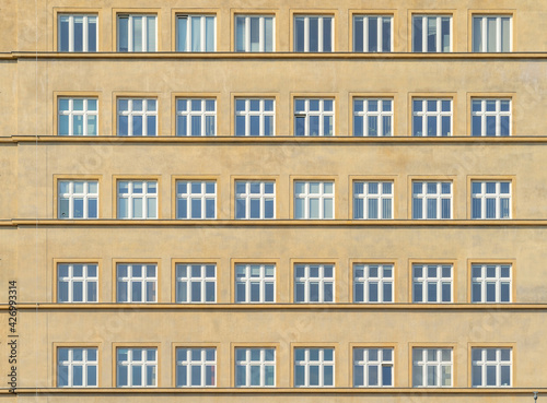 Krakow Poland August 2020. Office windows,Krakow, Lesser poland, Poland Europe