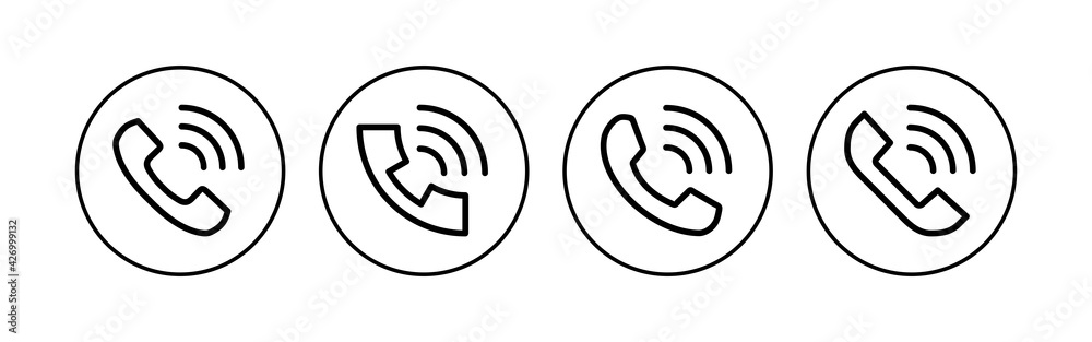 Call icon set. telephone icon vector. phone icon vector. contact us Call icon set. telephone icon vector. phone icon vector. contact us