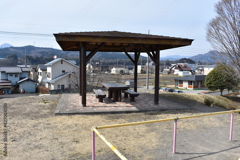 中之条駅南公園の風景 中之条駅南公園の風景