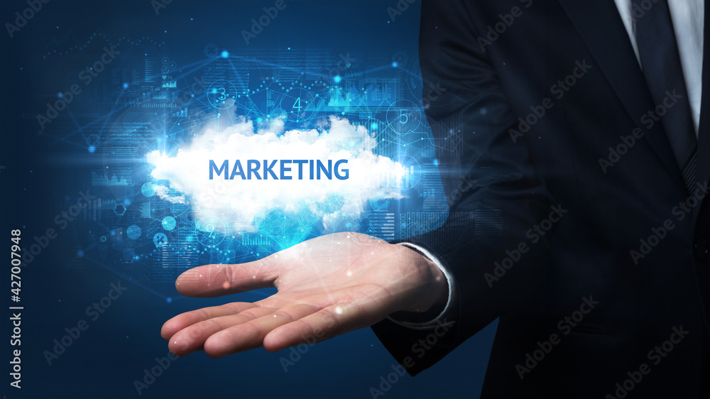 Hand of Businessman holding motivational message Hand of Businessman holding motivational message