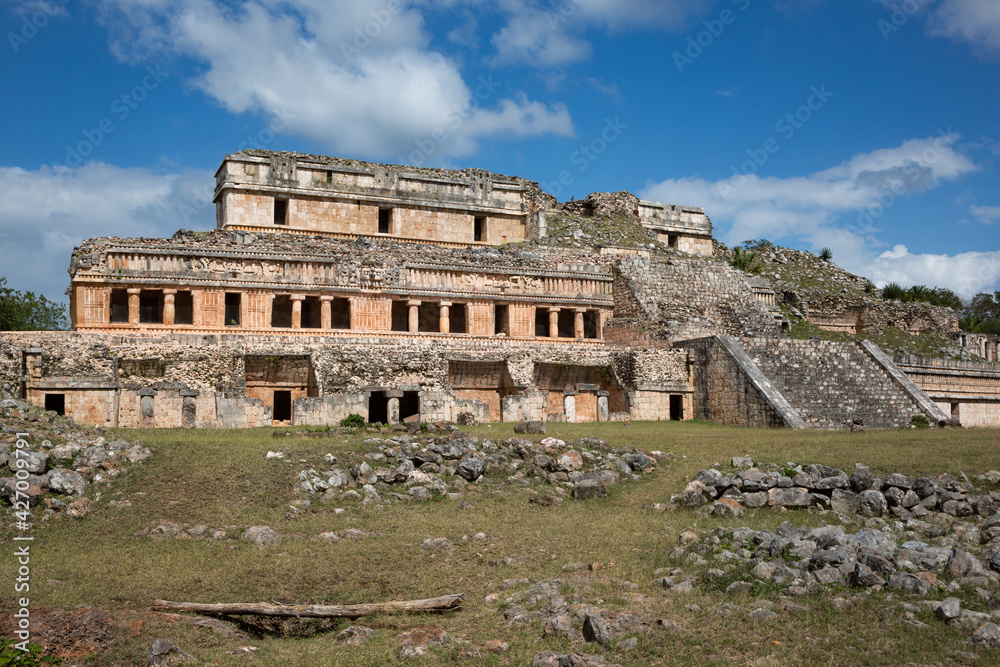 Great palace of Sayil, a Mayan ruins site in Yucatan, Mexico