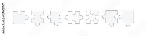 Puzzle Elemente Teile Hintergrund Band Banner 