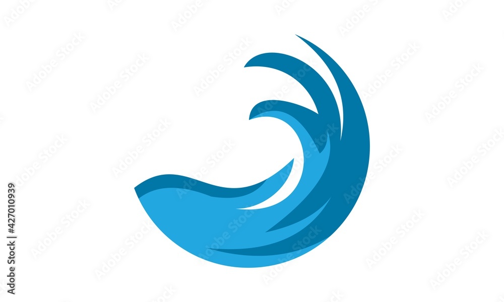 wave water icon logo wave water icon logo