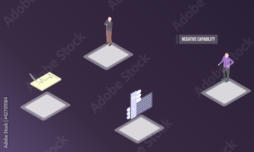 Negative capability concept on abstract design