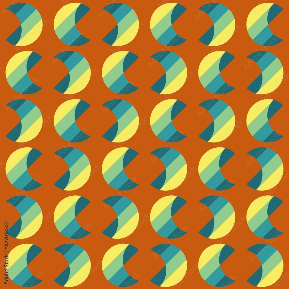 Simple abstract seamless pattern - decorative accent for any surfaces.