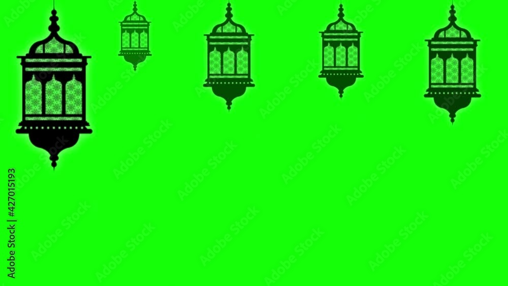 Green screen animation of Ramadan Kareem and eid mubarak theme Green screen animation of Ramadan Kareem and eid mubarak theme