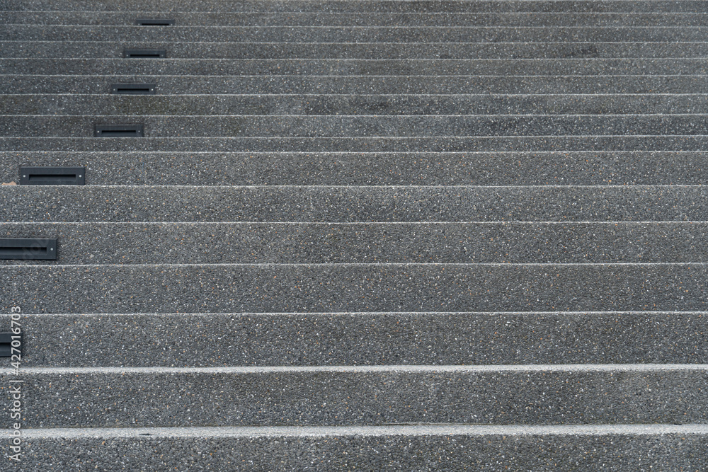 Fototapeta premium One piece tiled staircase. The steps that continue to go up.