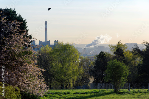 Lilac Departemental park in Grand Paris area. Vitry-sur-Seine city photo