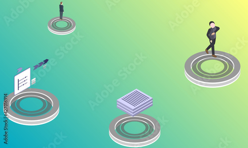 Social science concept on abstract design