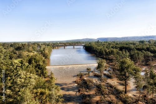 D Nepean weir bridges Nepean