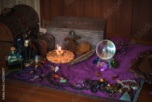 Magic and fortune telling concept  other answers  illustration for predict future materials