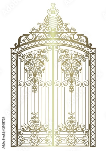 golden vintage gate