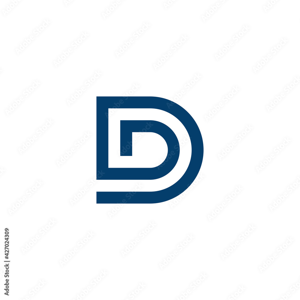 Modern and elegant minimalist Modern and elegant letter DD logo concept Modern and elegant minimalist Modern and elegant letter DD logo concept