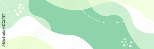 Background with organic smooth flat shapes