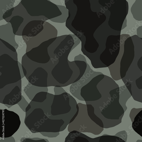 Camouflage seamless abstract pattern with spots