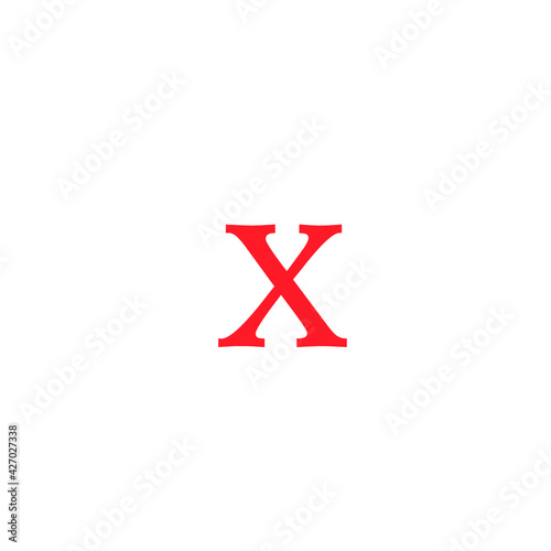 letter x in deep red color editable vector, on white background Free Download letter x in deep red color editable vector, on white background - GFXLoad