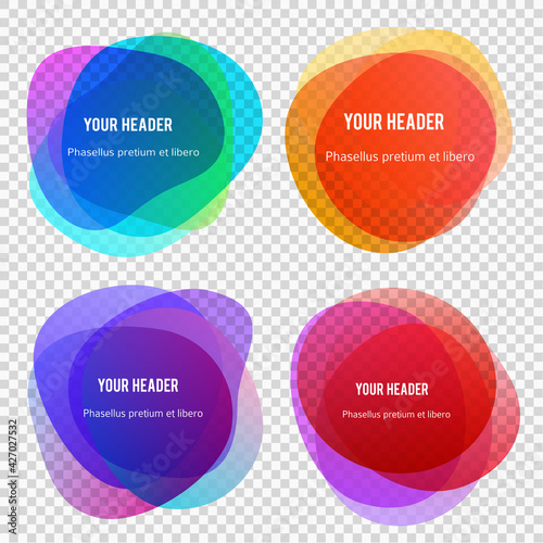 Abstract liquid shape. Fluid blur shapes designbeffect soft transition. Isolated gradient waves with geometric lines, dots. Vector illustration eps10 texture for banners, logo, flyer, presentation