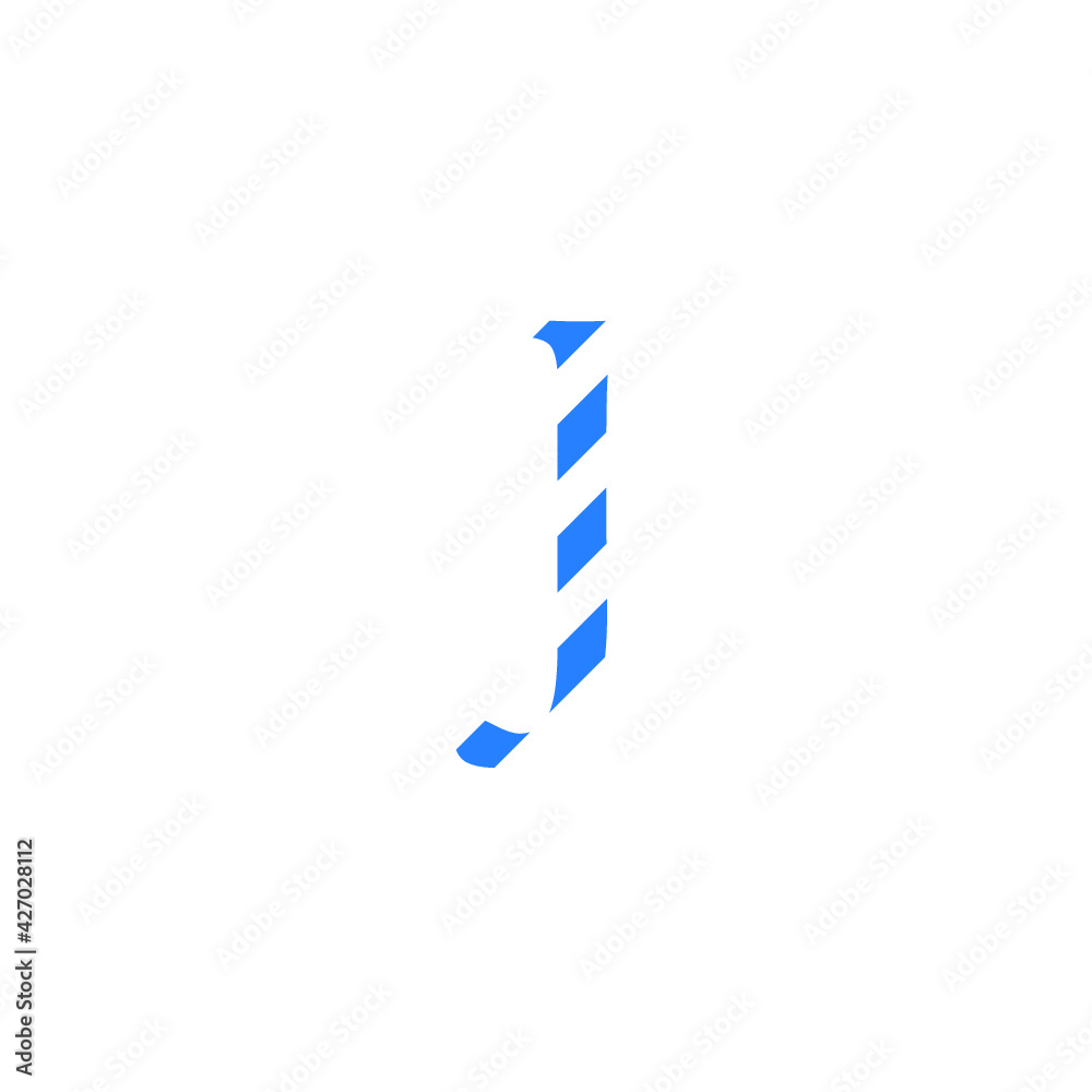 letter J camouflaged with vector background letter J camouflaged with vector background