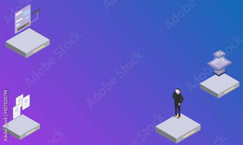 message concept on abstract design