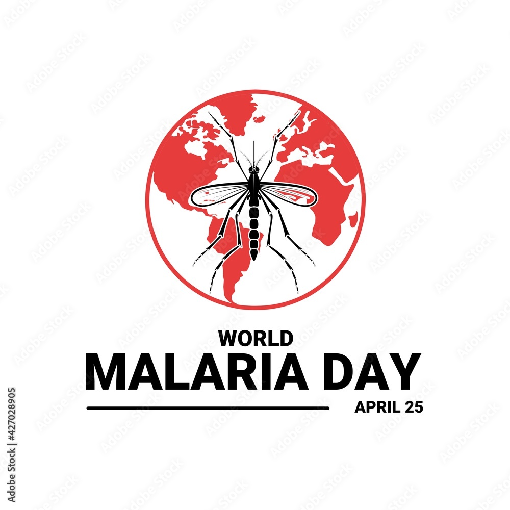 Obraz illustration of banner design for world malaria day.