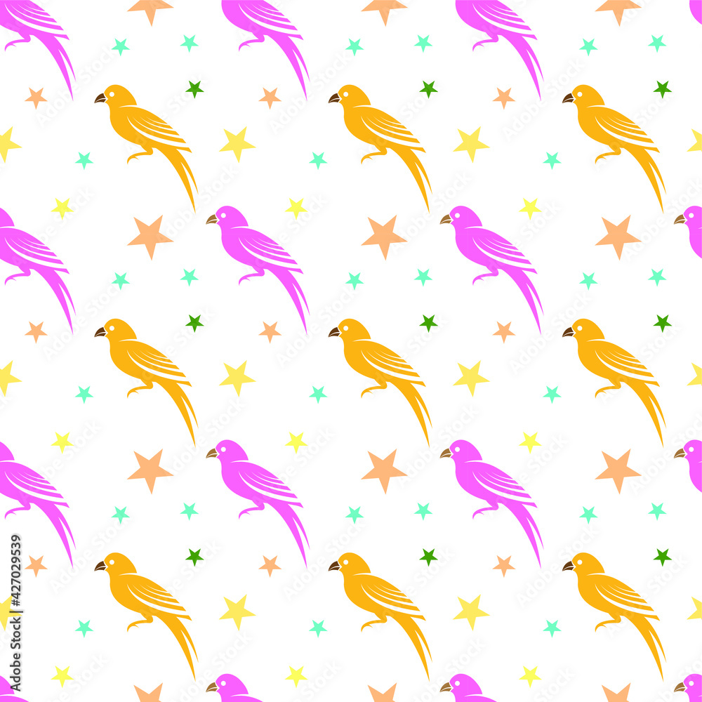 Seamless pattern bird, vector illustration. Seamless pattern bird, vector illustration.