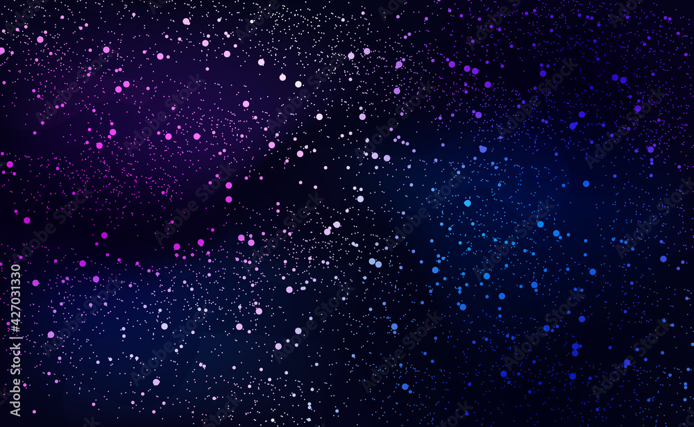 Cosmic background night starry sky.