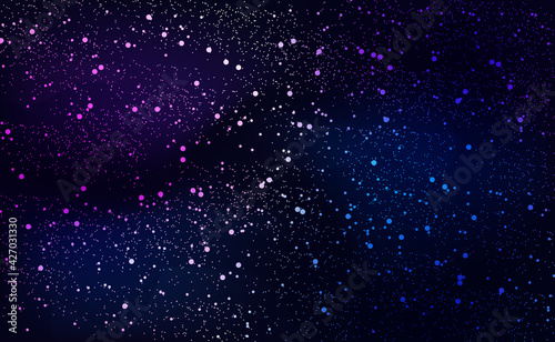 Cosmic background night starry sky.