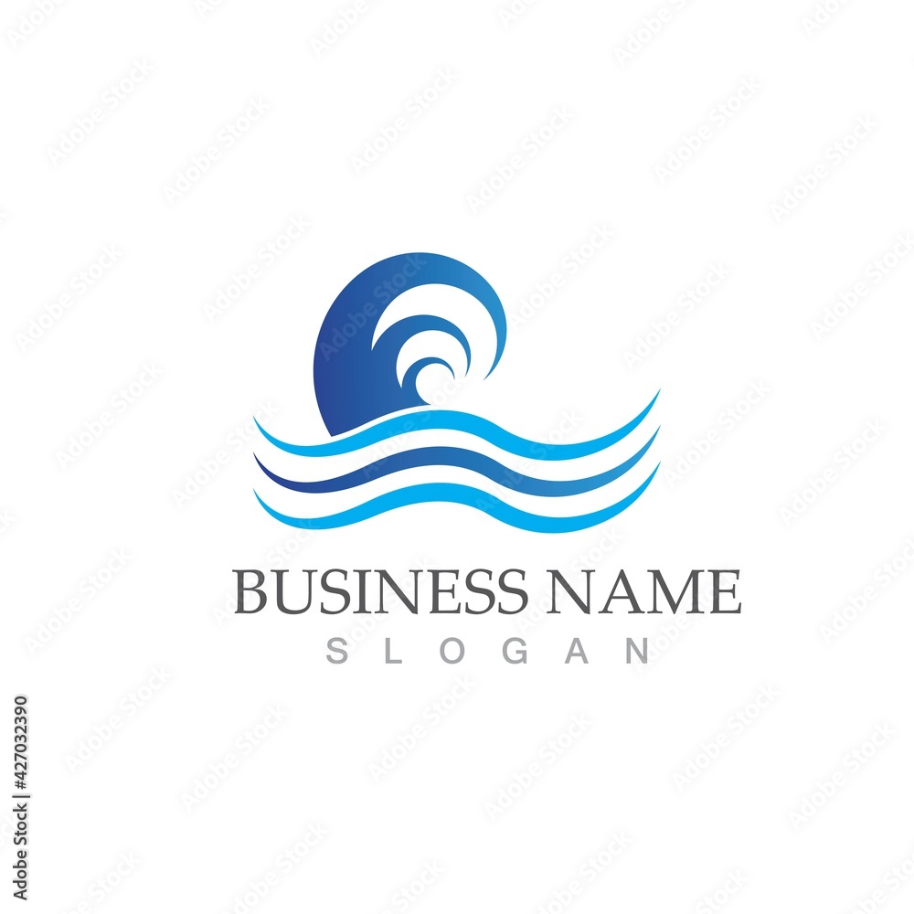 water wave icon vector illustration design water wave icon vector illustration design