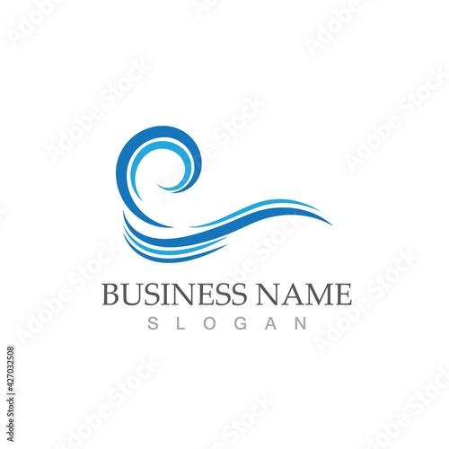 water wave icon vector illustration design