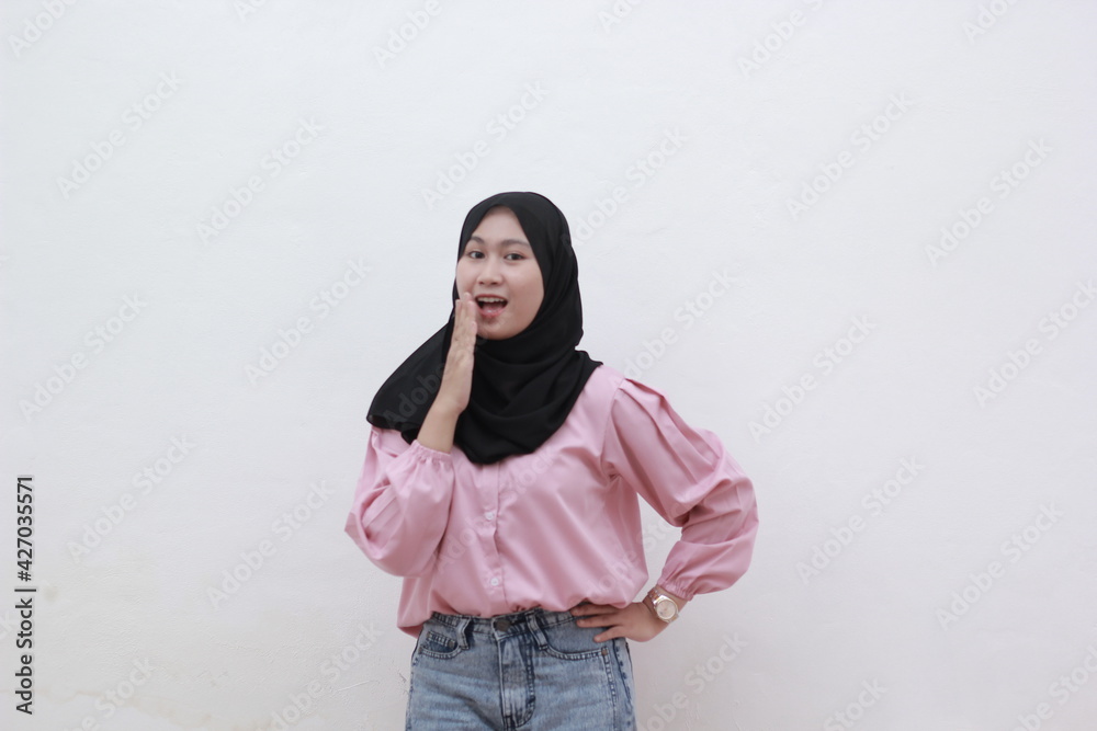 Young muslim women feel amazed by what they see. Young muslim women seemed mesmerized and then said Young muslim women feel amazed by what they see. Young muslim women seemed mesmerized and then said
