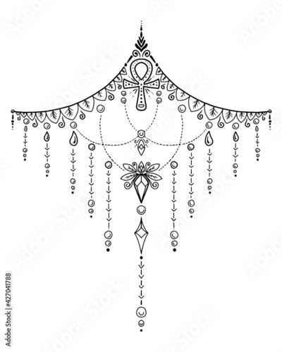 mandala decorative tattoo designpage, tattoo design, print design for woman. coloring 
