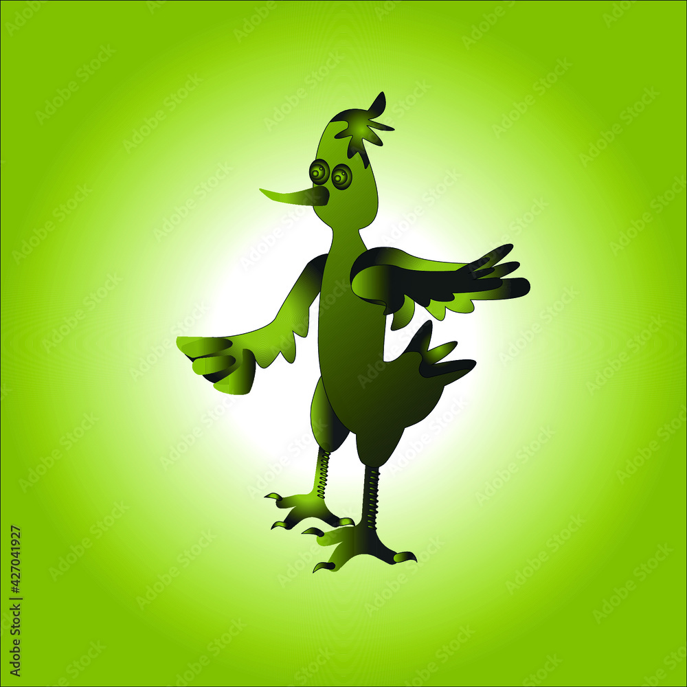Fototapeta premium green bird