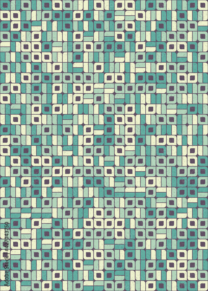 Fototapeta premium Abstract Geometric Pattern generative computational art illustration