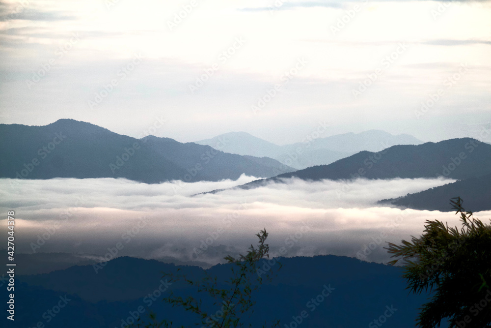 Fog in the mountains Fog in the mountains