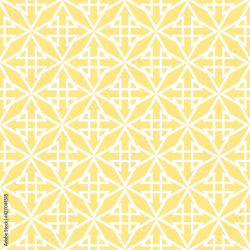 Tile yellow and white vector pattern