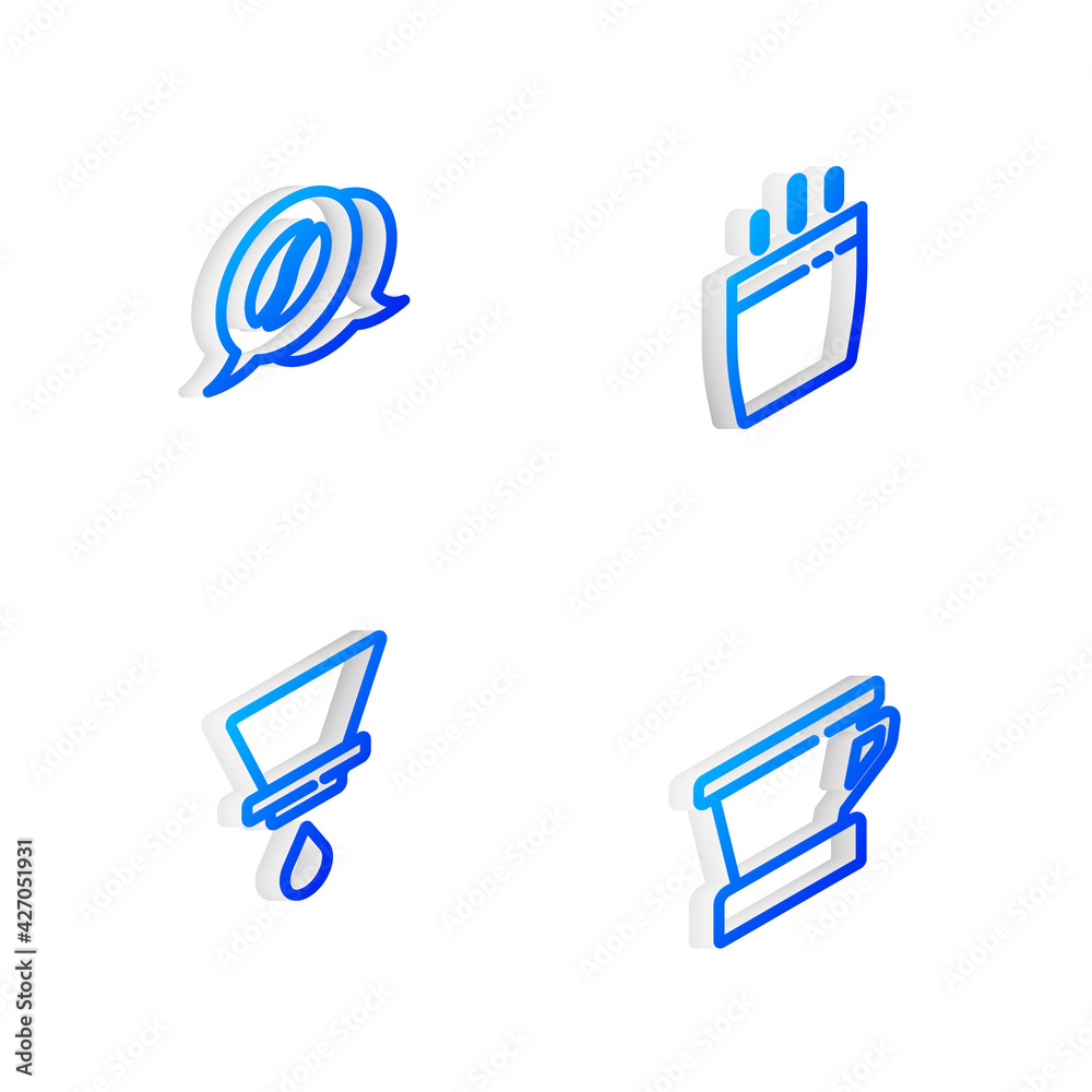 Set Isometric line Coffee cup, and conversation, V60 coffee maker and icon. Vector Set Isometric line Coffee cup, and conversation, V60 coffee maker and icon. Vector