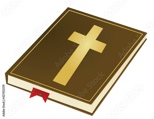 Holy bible book. vector illustration